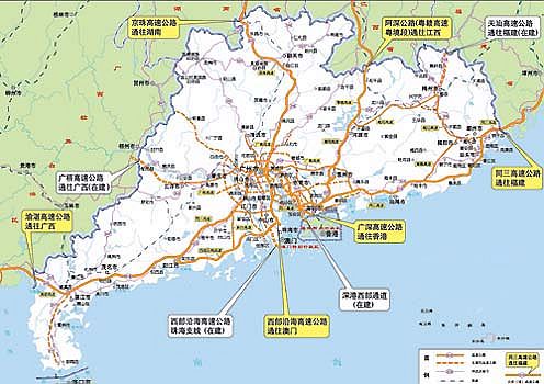 广东省交通集团发布七大出省通道交通指引