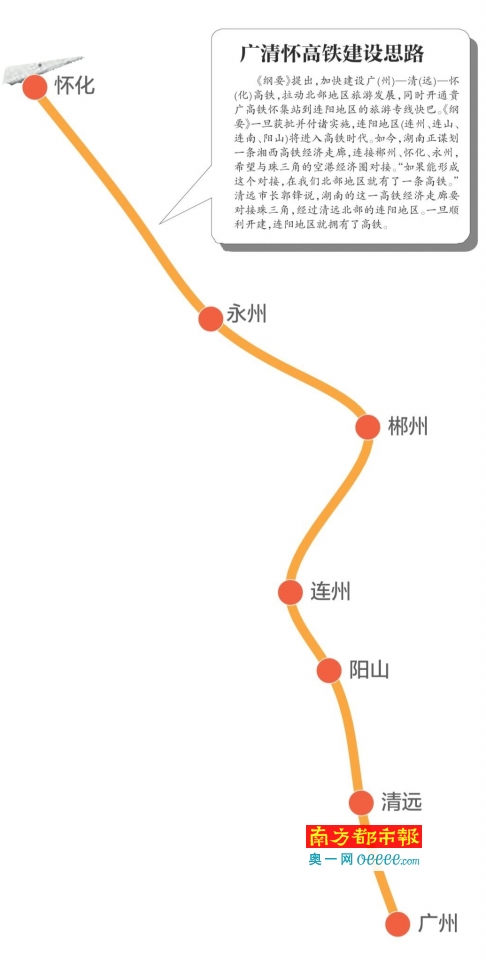 广清怀高铁建设计划写入清远"十三五"规划草案